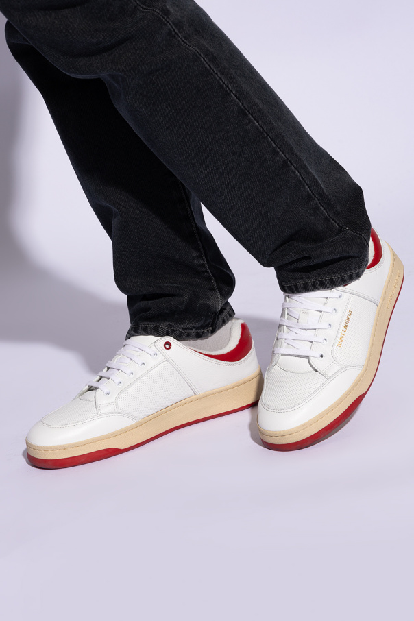 White Sneakers with logo Saint Laurent - saint laurent logo
